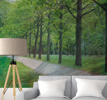 Peisaj râu parc dinamuri natura picturi murale - TenStickers