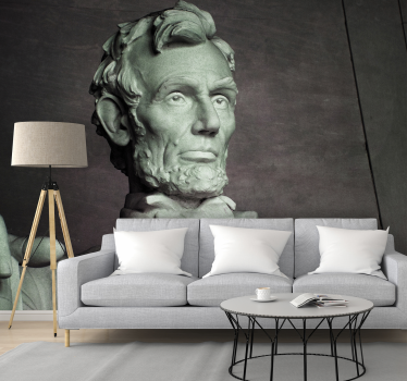 Pictură murală cu statui abraham lincoln - TenStickers