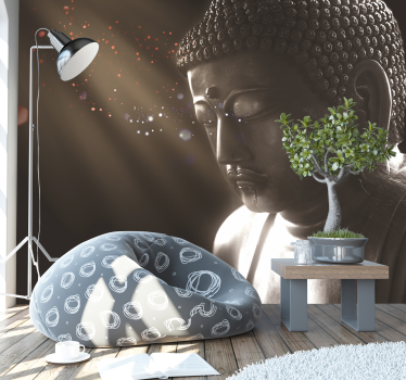 Pictură murală de buddha de meditație - TenStickers