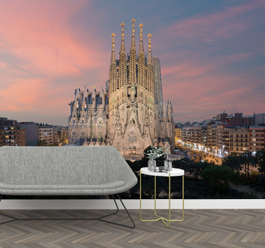 Sagrada familia barcelona foto mural - TenStickers