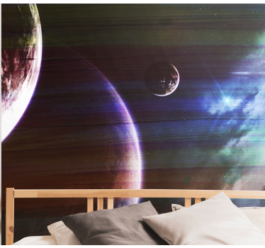 Spațiul fototapet scenă planetară cosmică - TenStickers