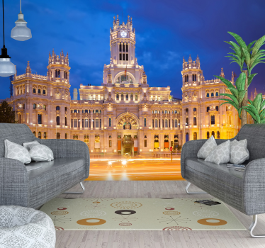 Tapet foto pentru palacio cibeles la noapte - TenStickers