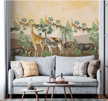 Tapet mural jungle adventure forest - TenStickers