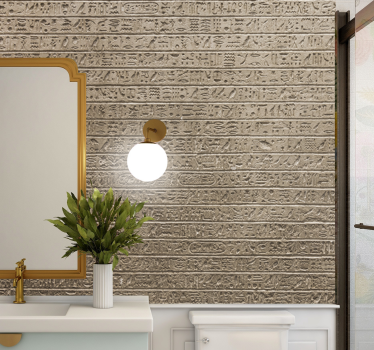 Tapet mural modern cu model hieroglific egiptean - TenStickers