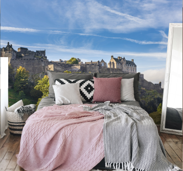 Tapet mural mural castel edinburgh - TenStickers