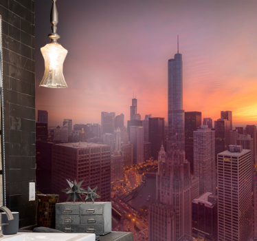 Tapet mural new york apus de soare - TenStickers