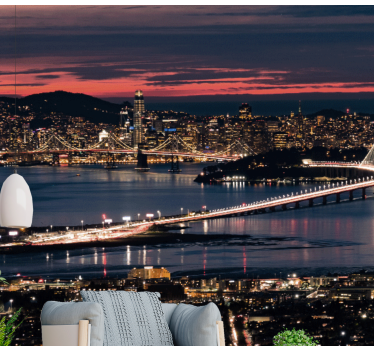 Tapet mural san francisco în seara - TenStickers