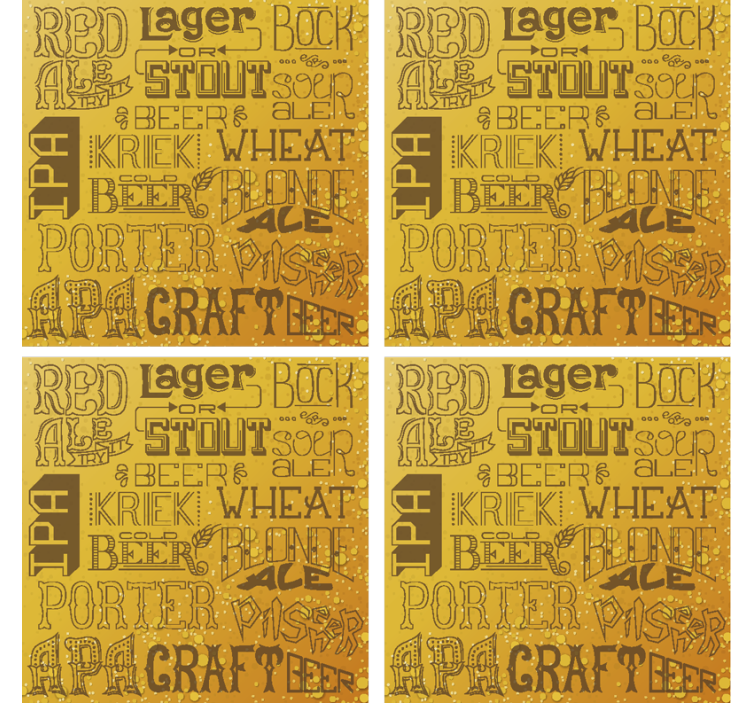 Diferite tipuri de bere coaster bar - TenStickers