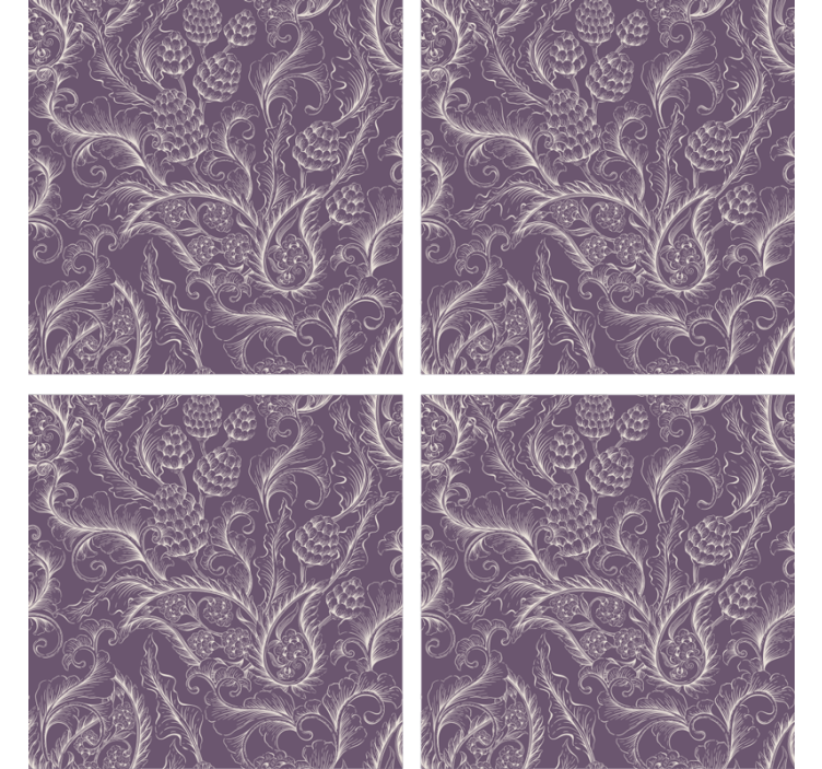 Suporturi pahare cu motiv botanic elegant - TenStickers