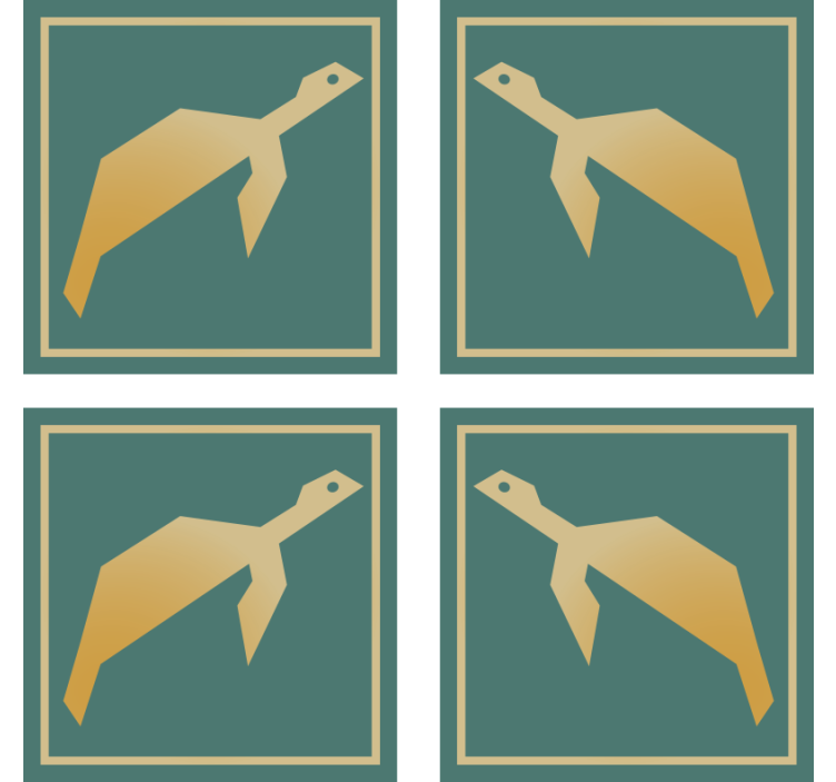 Suporturi pahare moderne forme animale geometrice - TenStickers