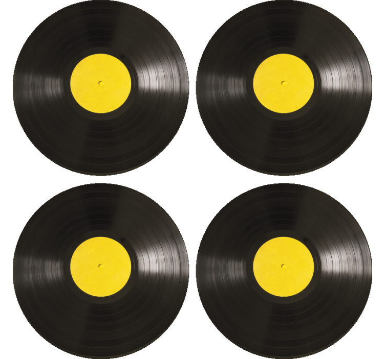 Disc vinil coaster modern - TenStickers