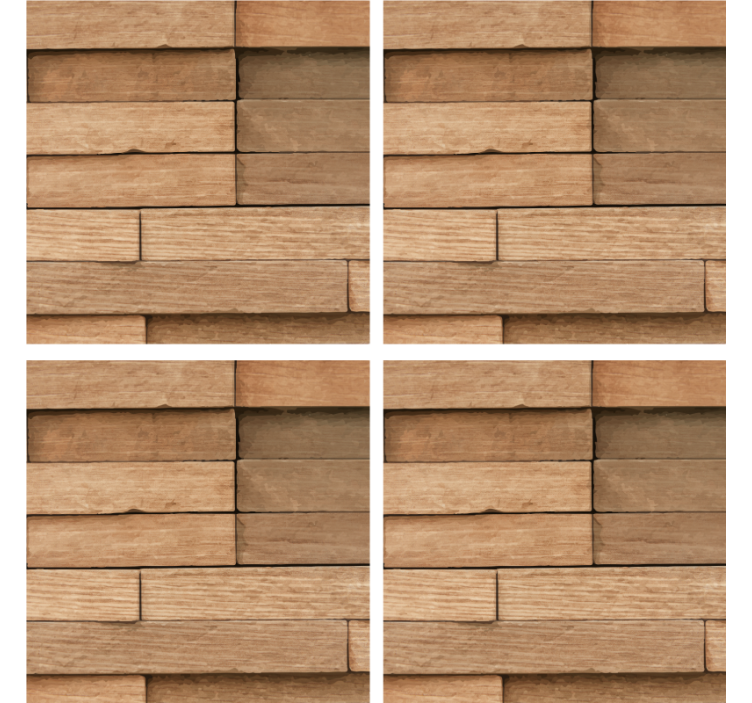 Coaster abstract pentru băuturi din lemn - TenStickers