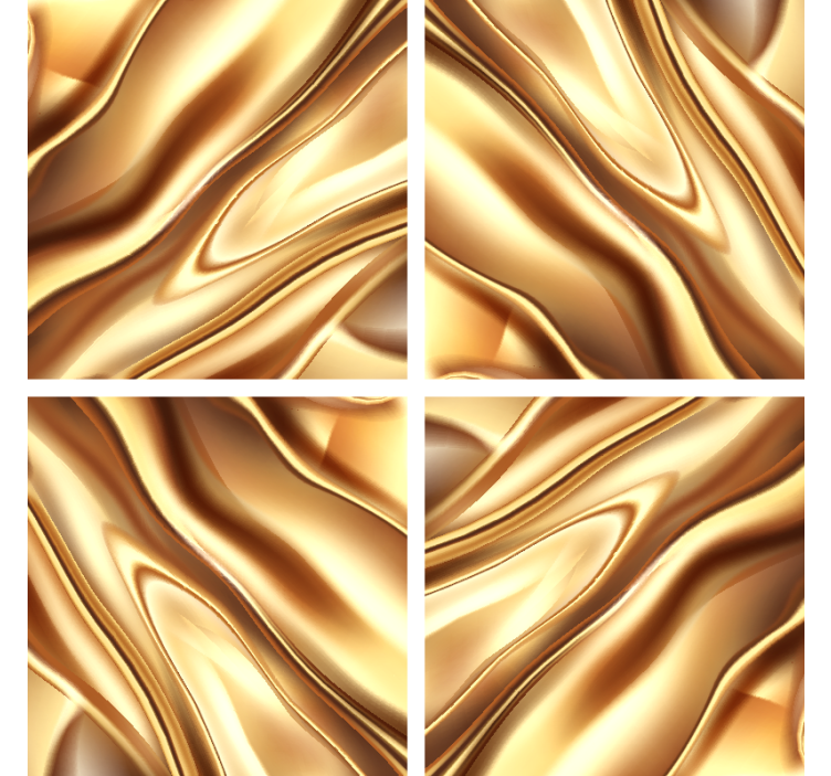 Coaster de băuturi cu efect de metal auriu - TenStickers