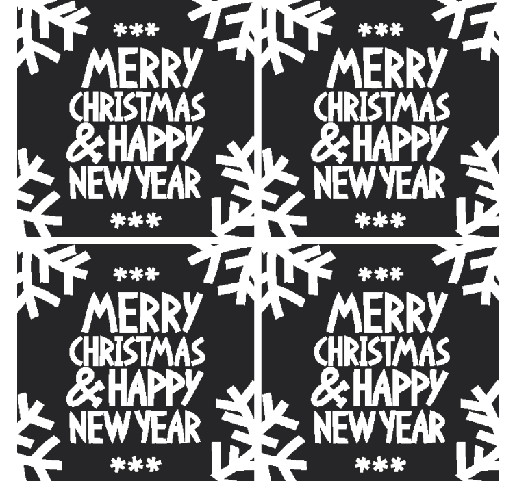 Crăciun fericit și mână de iarnă fericită - TenStickers