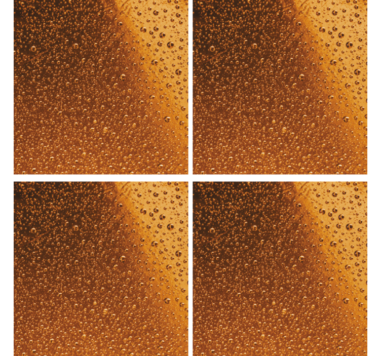 Suporturi pahare de bere cu modele de picături amber - TenStickers