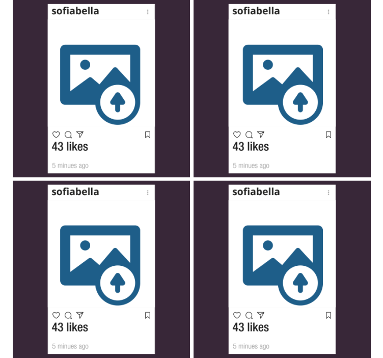 Instagram cu monturi personalizate pentru fotografie și text - TenStickers