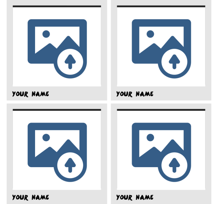 Suporturi pahare cu nume suport foto personalizat - TenStickers