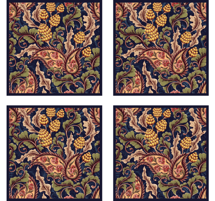 Suporturi pahare cu motiv botanic sofisticat - TenStickers