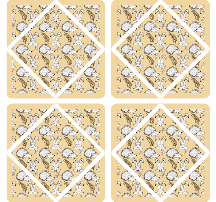 Suporturi pahare geeks cu modele animale jucăușe - TenStickers