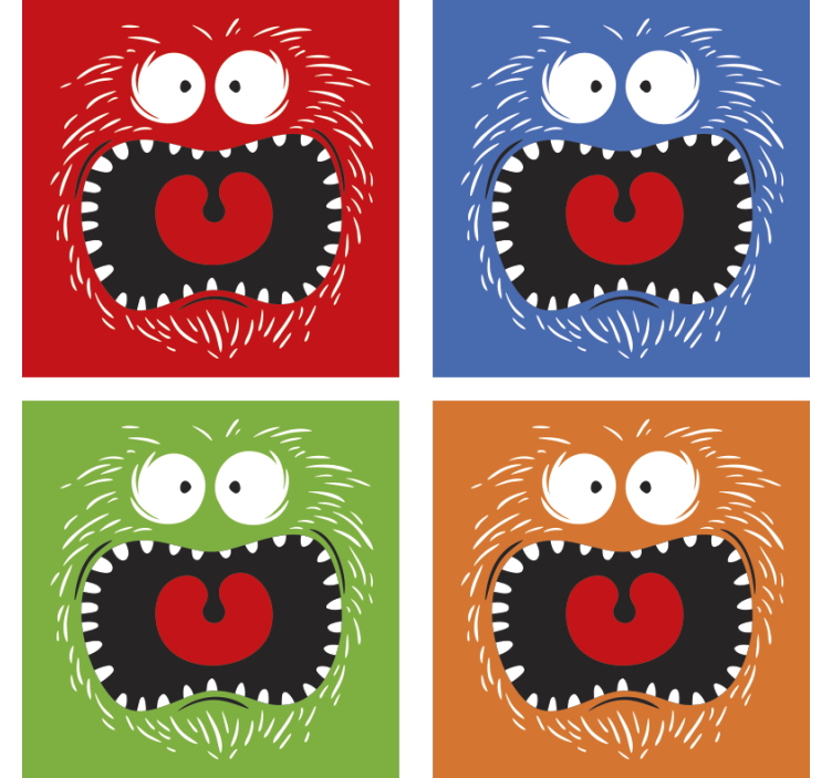 Coaster modern și colorat pentru băuturi de halloween - TenStickers