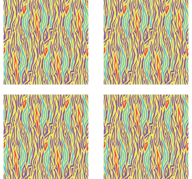 Suporturi pahare linii abstracte vibrante - TenStickers