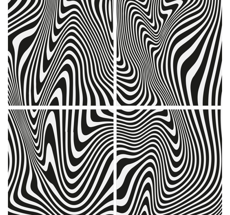 Coaster cu efect 3d zebra print - TenStickers