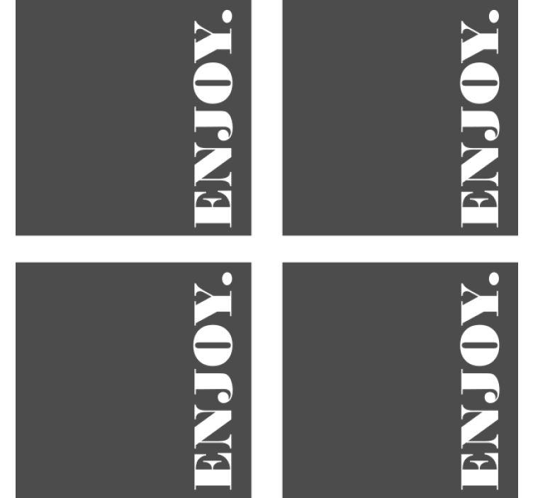 Suporturi pahare de bere gri închis texturat - TenStickers