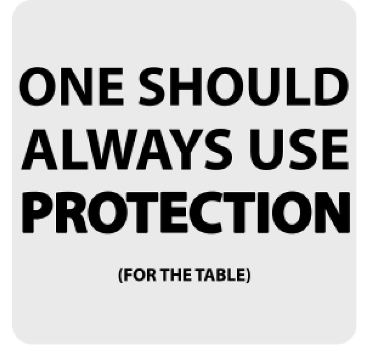 Suporturi pahare cu fraze alerte text Îndrăznețe - TenStickers