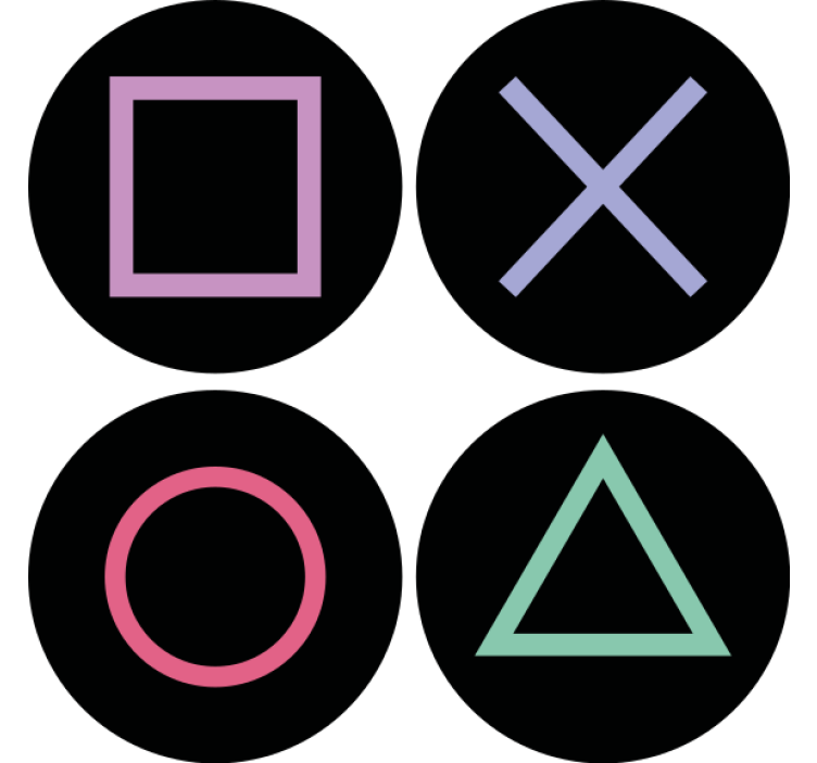 Figurine la distanță playstation coaster modern - TenStickers