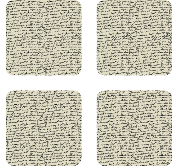 Suporturi pahare cu fraze modele elegante script - TenStickers