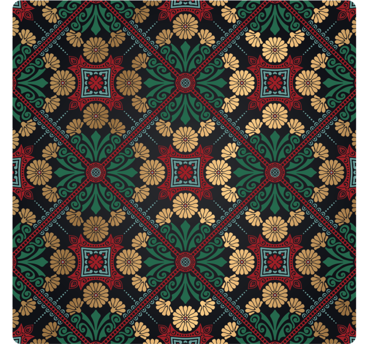 Suporturi pahare cu model floral decorativ - TenStickers