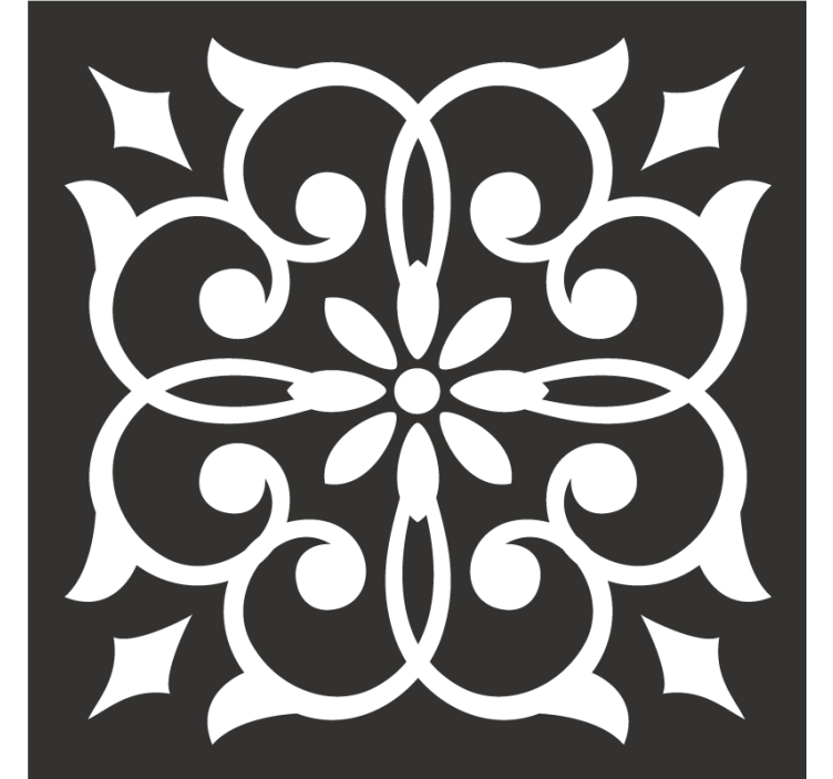 Suporturi pahare cu motiv botanic elaborat - TenStickers