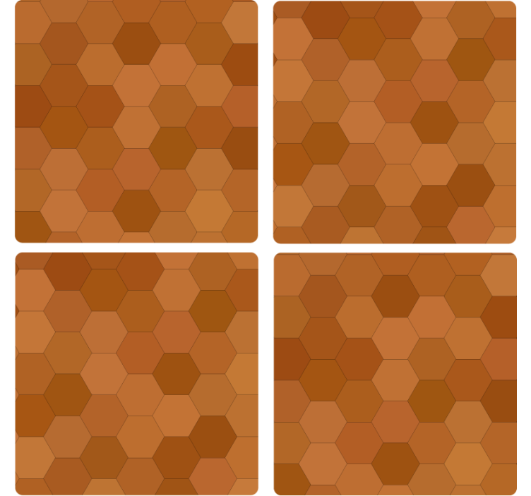 Suporturi pahare cu suprafață model hexagonal - TenStickers