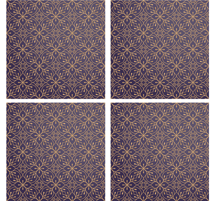 Suporturi pahare stil imprimeu floral - TenStickers