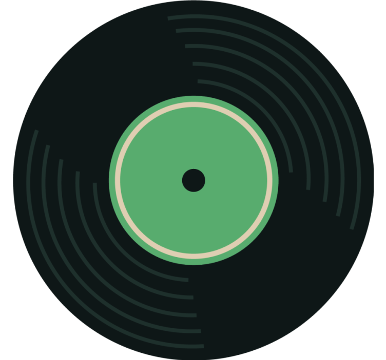 Set disco pentru fiecare set de coaster vintage - TenStickers