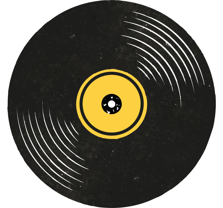 Discuri de vinil coaster vintage - TenStickers