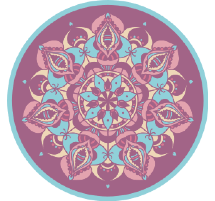 Suporturi pahare moderne aranjament mandala floral complex - TenStickers