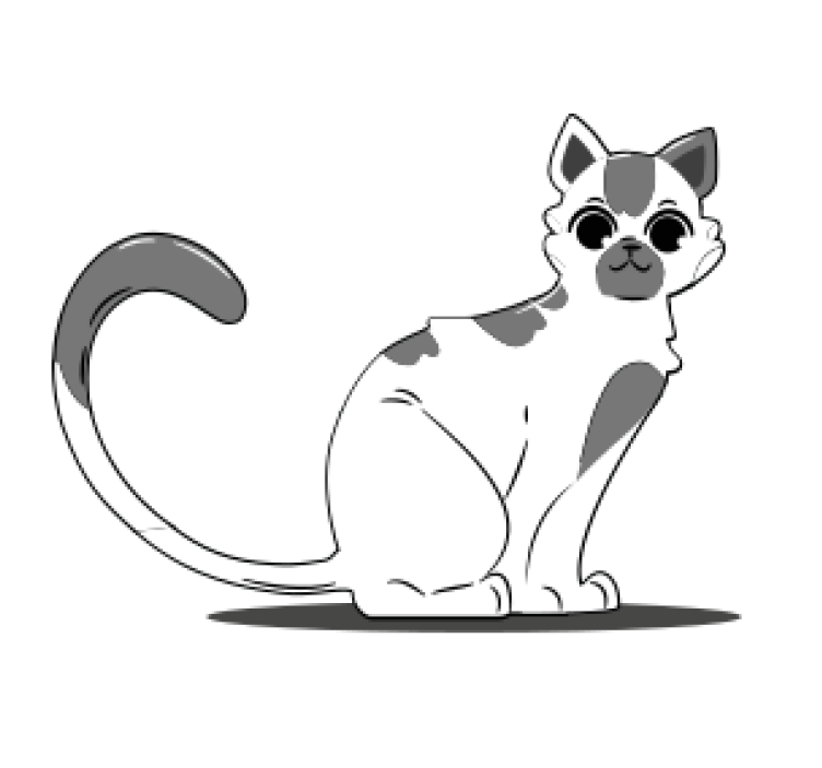 Suporturi pahare moderne figură pisică drăguță - TenStickers