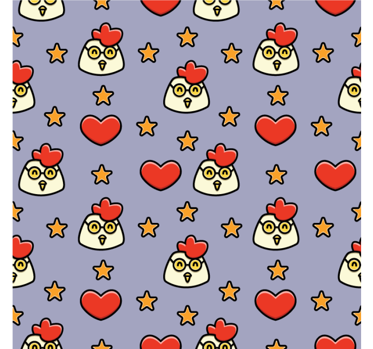 Suporturi pahare geeks capete de pui jucăușe - TenStickers