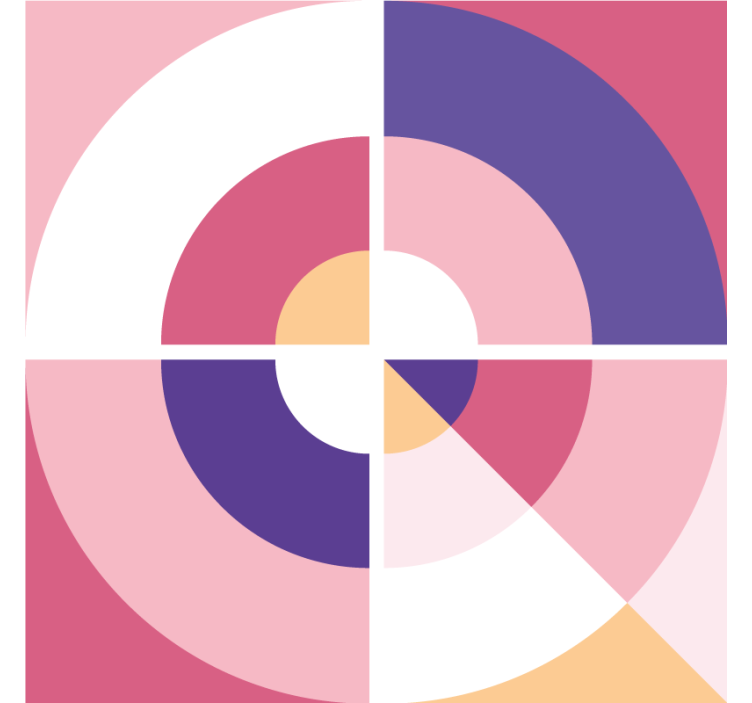 Suporturi pahare moderne forme colorate geometrice - TenStickers