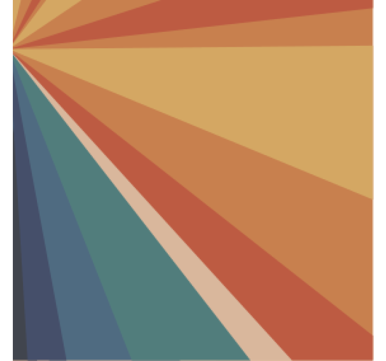 Suporturi pahare razele colorate geometrice - TenStickers