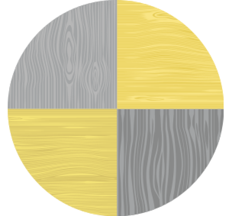 Suporturi pahare cu model circular din lemn - TenStickers