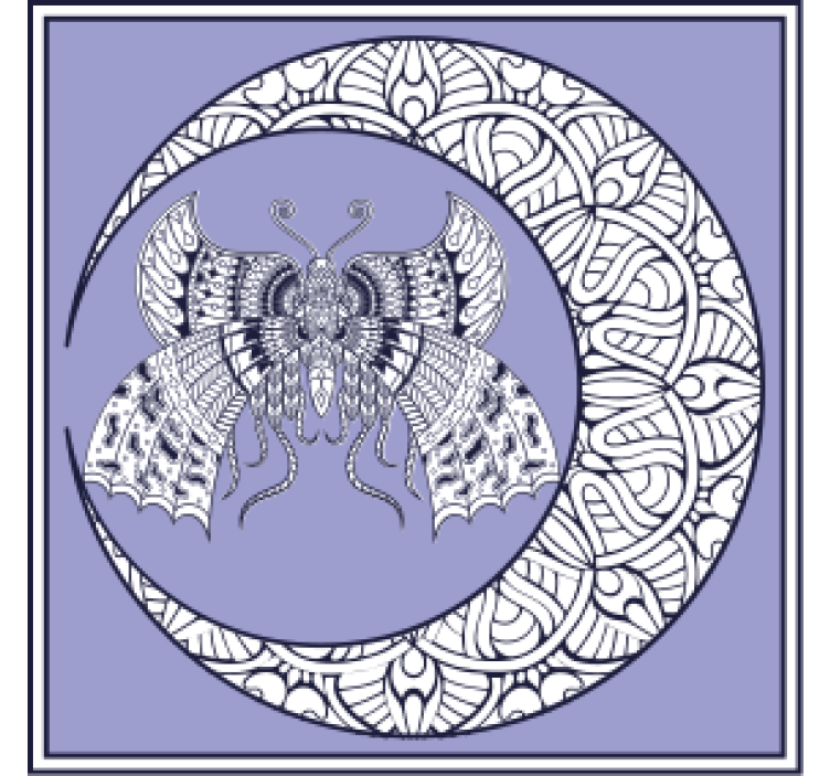 Suporturi pahare geeks cu emblema fluture complexă - TenStickers