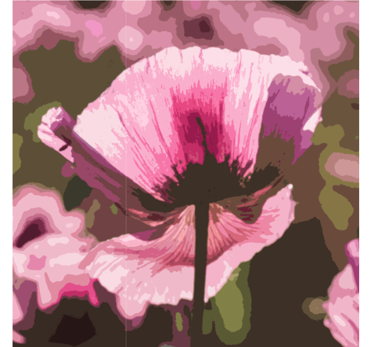 Suporturi pahare moderne cu motiv botanic radiant - TenStickers