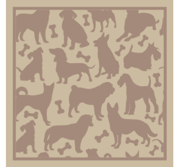 Suporturi pahare moderne forme canine jucăușe - TenStickers