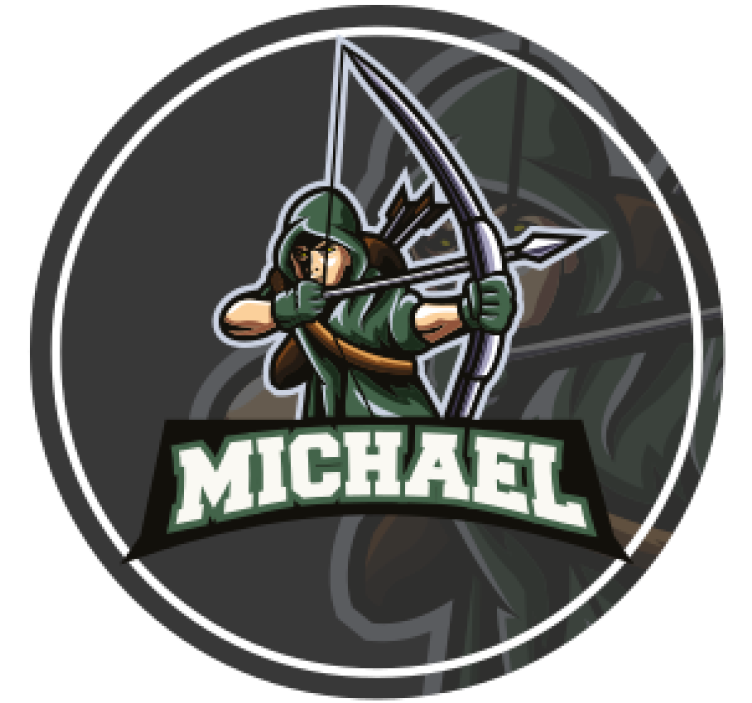 Suporturi pahare cu nume arcaș cu nume - TenStickers