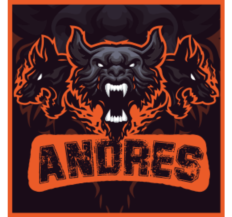 Suporturi pahare geeks bestia cu trei capete - TenStickers