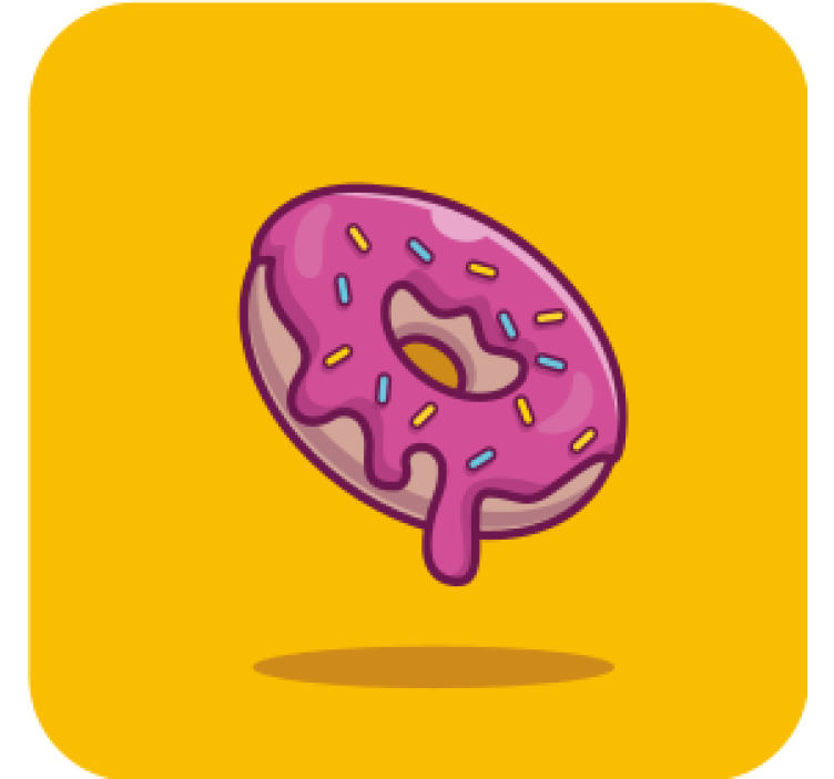 Suporturi pahare de bere prăjitură glazurată roz - TenStickers