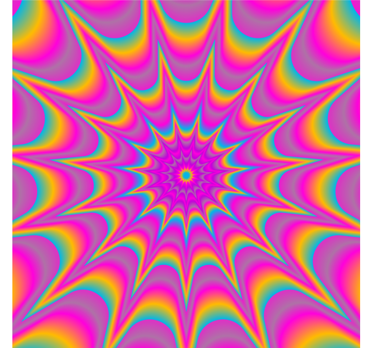 Suporturi pahare geeks cu model spiral vibrant - TenStickers