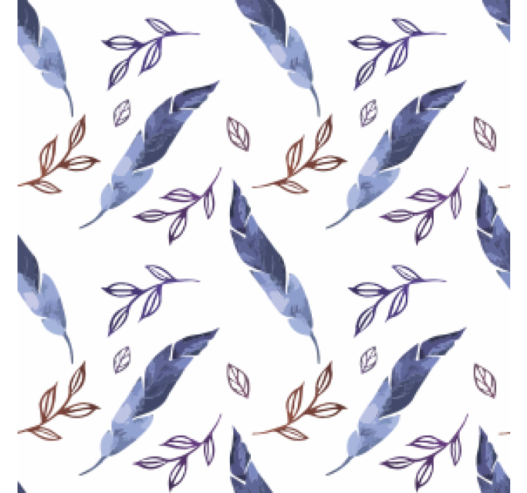 Suporturi pahare cu modele acvatice de frunze - TenStickers